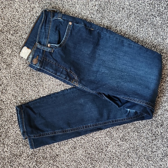 Free People Distressed Busted Knee Super Stretchy Skinny Jeans - Picture 4 of 6